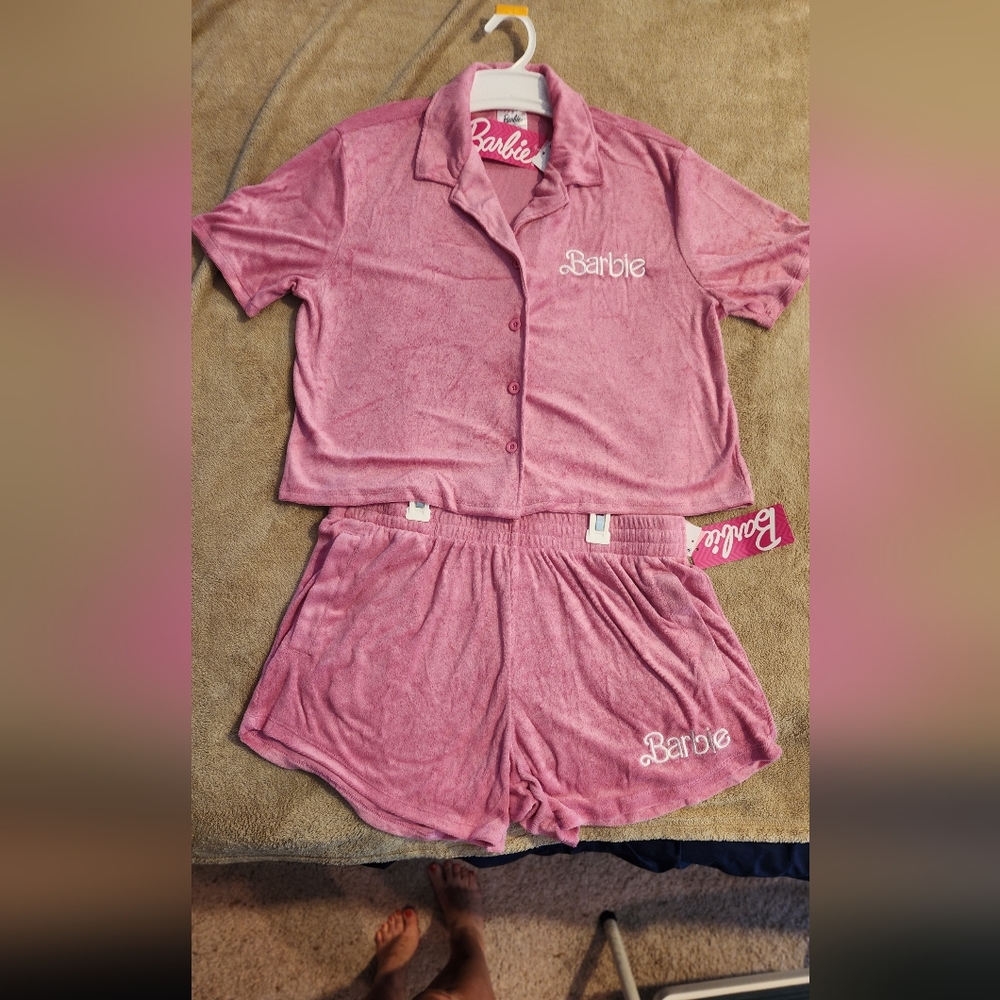 Barbie pink lounge pajama set - Picture 2 of 15